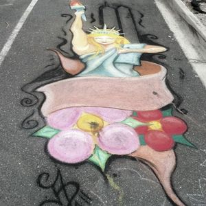 RAM - Chalk Art