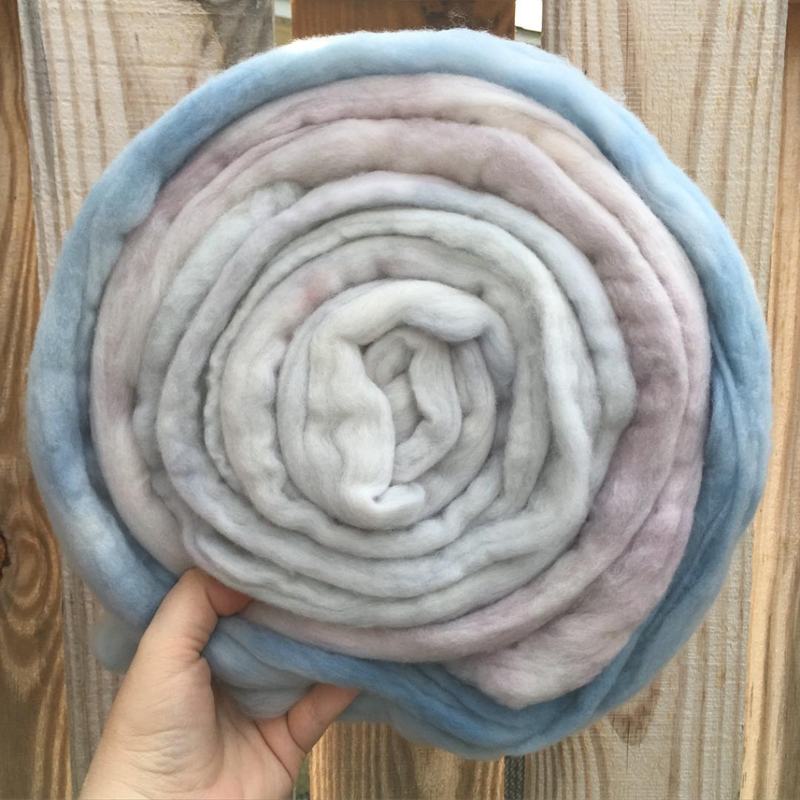 Blanket of Mist at Dawn on 16.5 micron merino